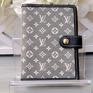COPY - AUTHENTIC Louis Vuitton Blue Denim PM Agenda RARE